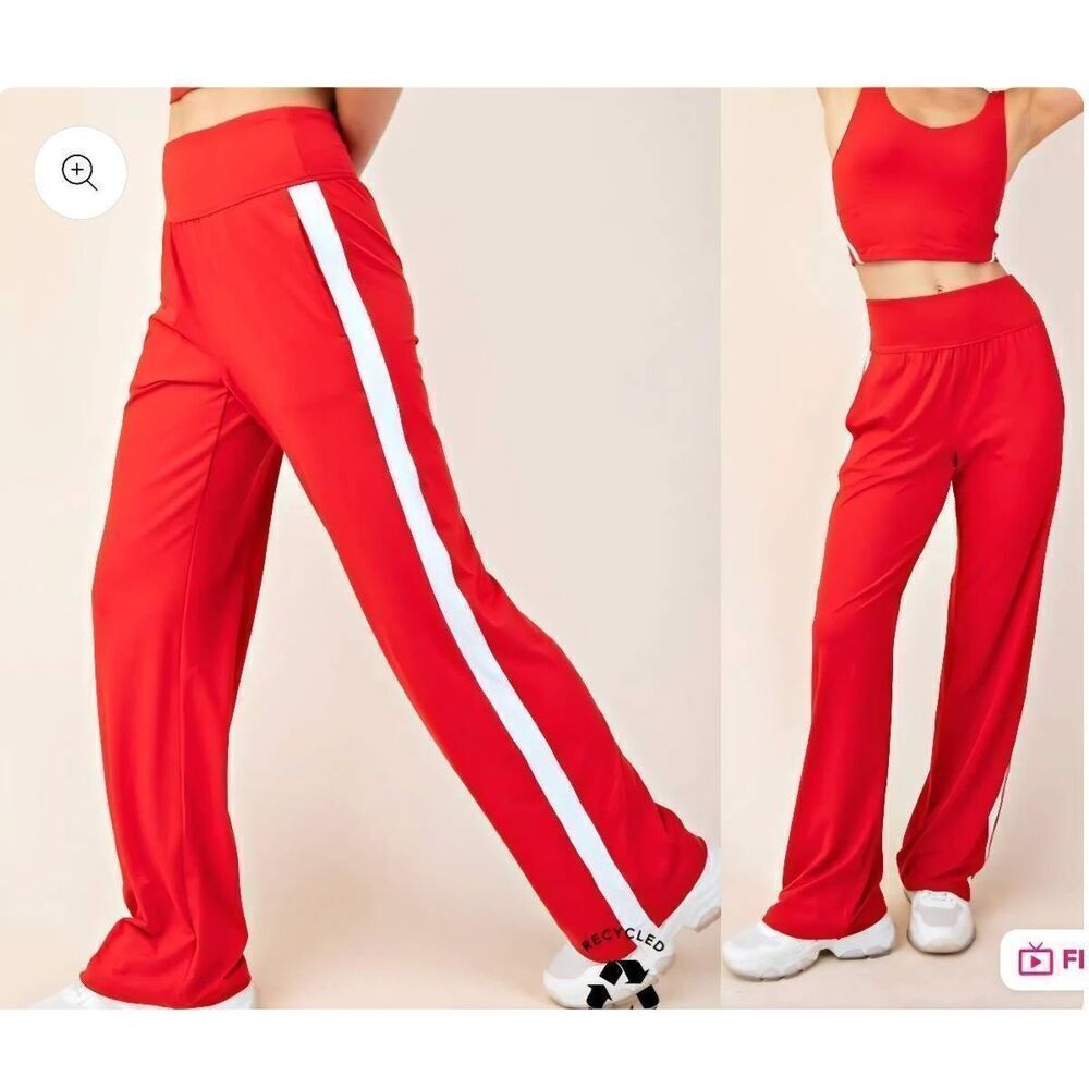 Rae Mode Red Yoga Pants Size Medium